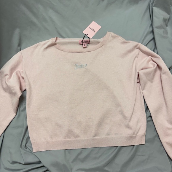Juicy Couture XL New Whisper Pink Lightweight Sweater - Picture 2 of 8